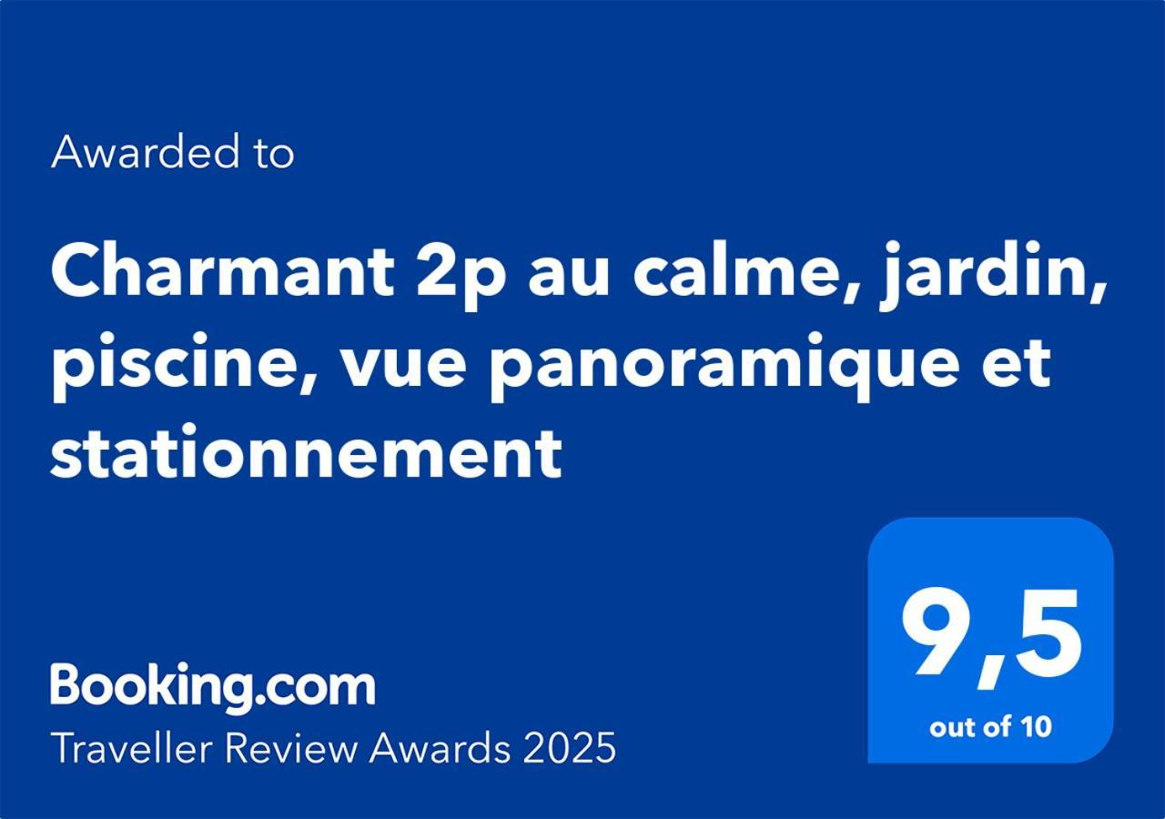 וילנב-לובה Charmant 2P Au Calme, Jardin, Piscine, Vue Panoramique Et Stationnement מראה חיצוני תמונה
